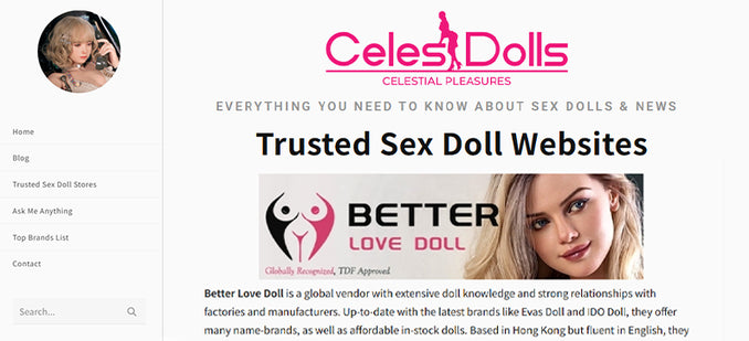 Better love doll is a Trusted Sex Doll Website
