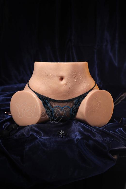 28cm/0ft11 European Silicone Butt Torso Sex Doll - YL-18