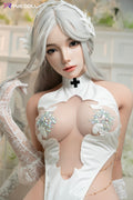 163cm/5ft4 E-Cup Cute Black Silicone Sex Doll - Selen