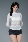 168cm/5ft6 F-Cup Asian Silicone Head Sex Doll - Liang-3 ROS Natural