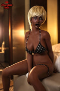 163cm/5ft4 D-Cup Black Silicone Sex Doll - Lily