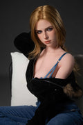 160cm/5ft3 D-Cup Blonde Silicone Head Sex Doll - Jean-1