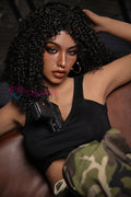 EU In Stock - 163cm/5ft4 C-Cup Silicone Head Sex Doll SG4 Delia - Dark Tanned