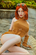 163cm/5ft4 F-cup MILF Redhead Silicone Sex Doll - Nancy