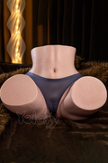 US In Stock - 39cm/1ft3 European Silicone Butt Torso Sex Doll - YL-8