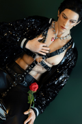 185cm/6ft1 Brunette Male Black Hair Silicone Sex Doll - Jensen
