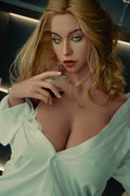 169cm/5ft7 F-cup Blonde Full Silicone Sex Doll - 722