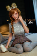 161cm/5ft3 D-cup Tan Skin Fantasy Silicone Sex Doll - Zoe Wheat