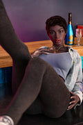 174cm/5ft8 F-cup Ebony Hybrid Silicone Sex Doll – Keisha Black